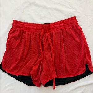 Champion Women's Vibrant Red Athletic Shorts